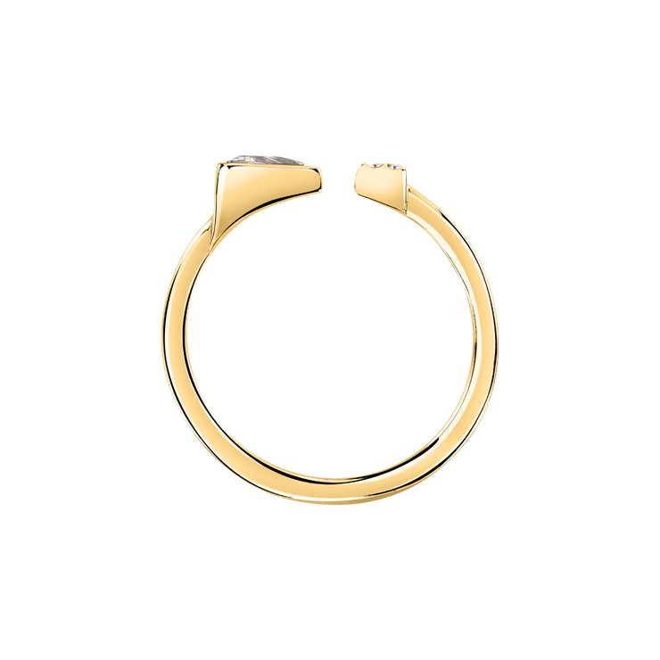Morellato Trilliant ring for women gold with crystal size 18