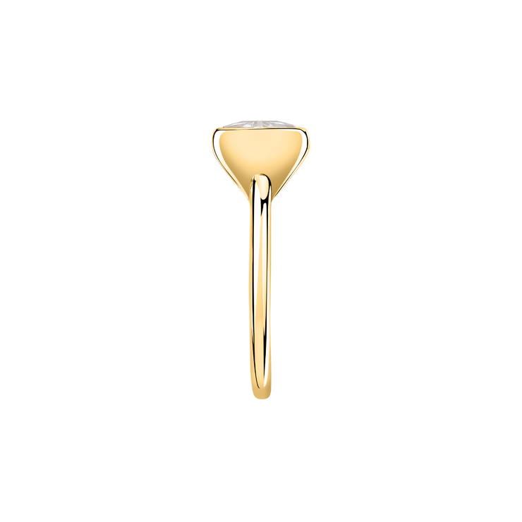 Morellato Trilliant ring for women gold with crystal size 18