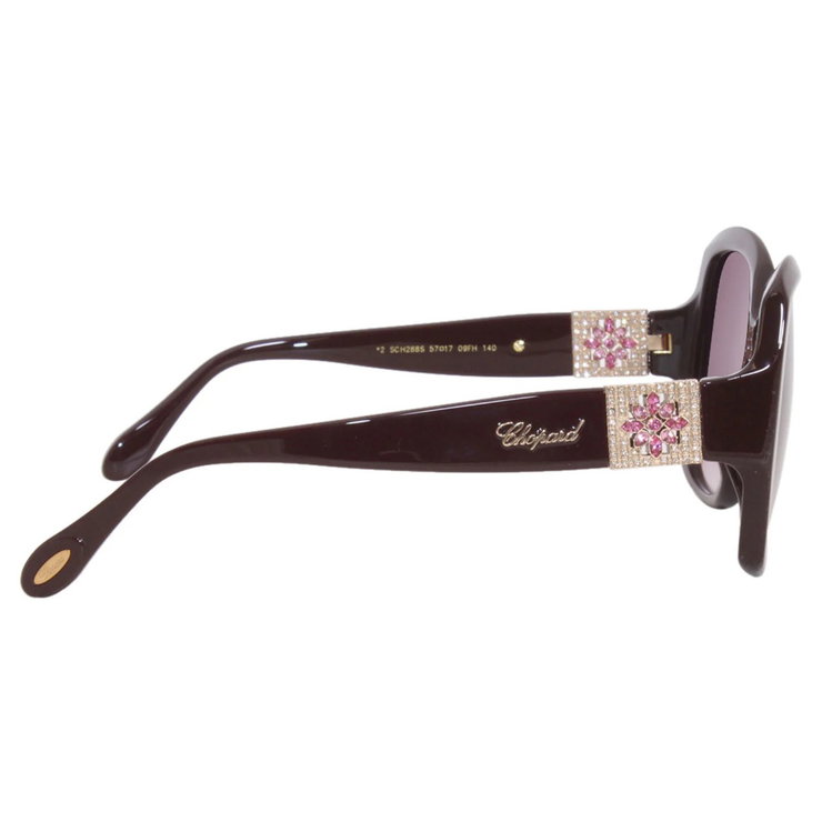 Chopard Women’s Sunglasses Square with Pink Crystal Floral