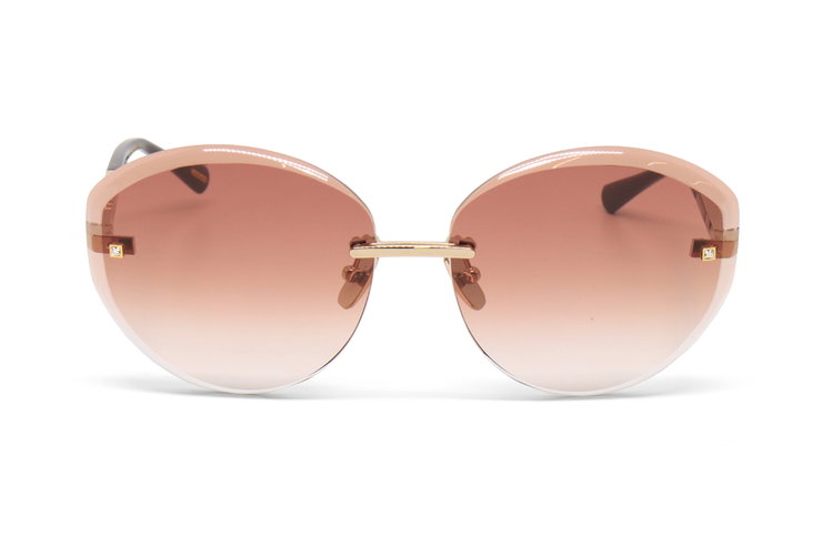 Chopard Women’s Sunglasses - Round Pink Gradient Lenses