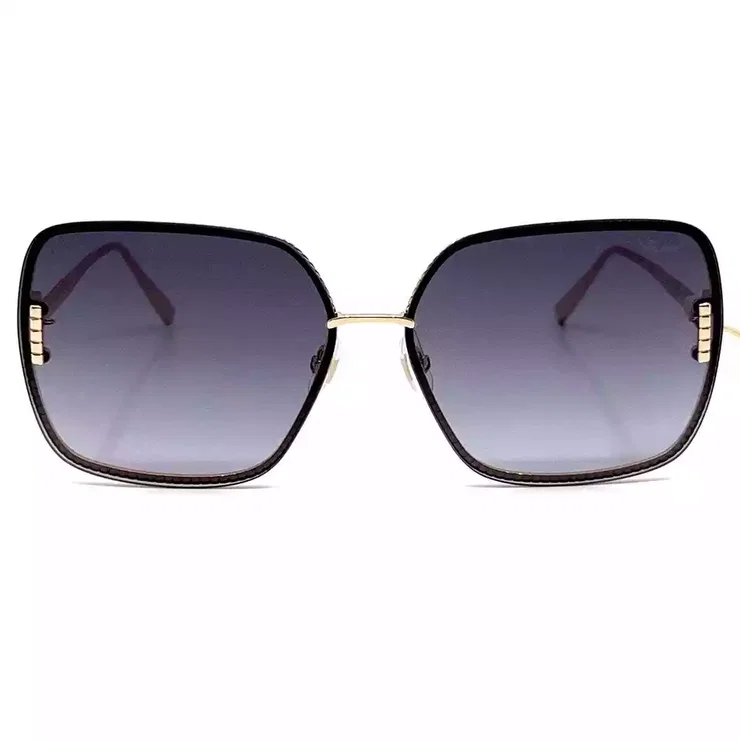 Chopard Women's Sunglass Gold Metal & Blue Gradient Lenses