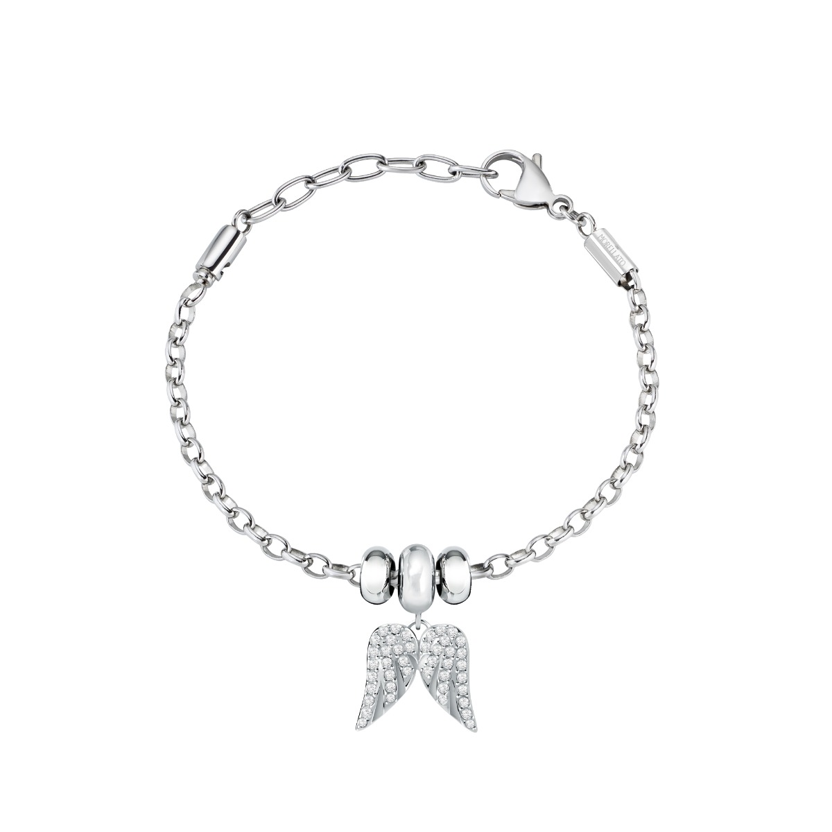Morellato Silver Bracelet with Angel Wings Charm