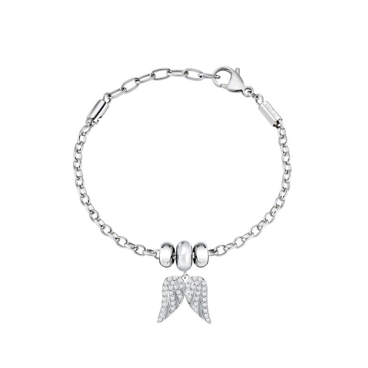 Morellato Silver Bracelet with Angel Wings Charm