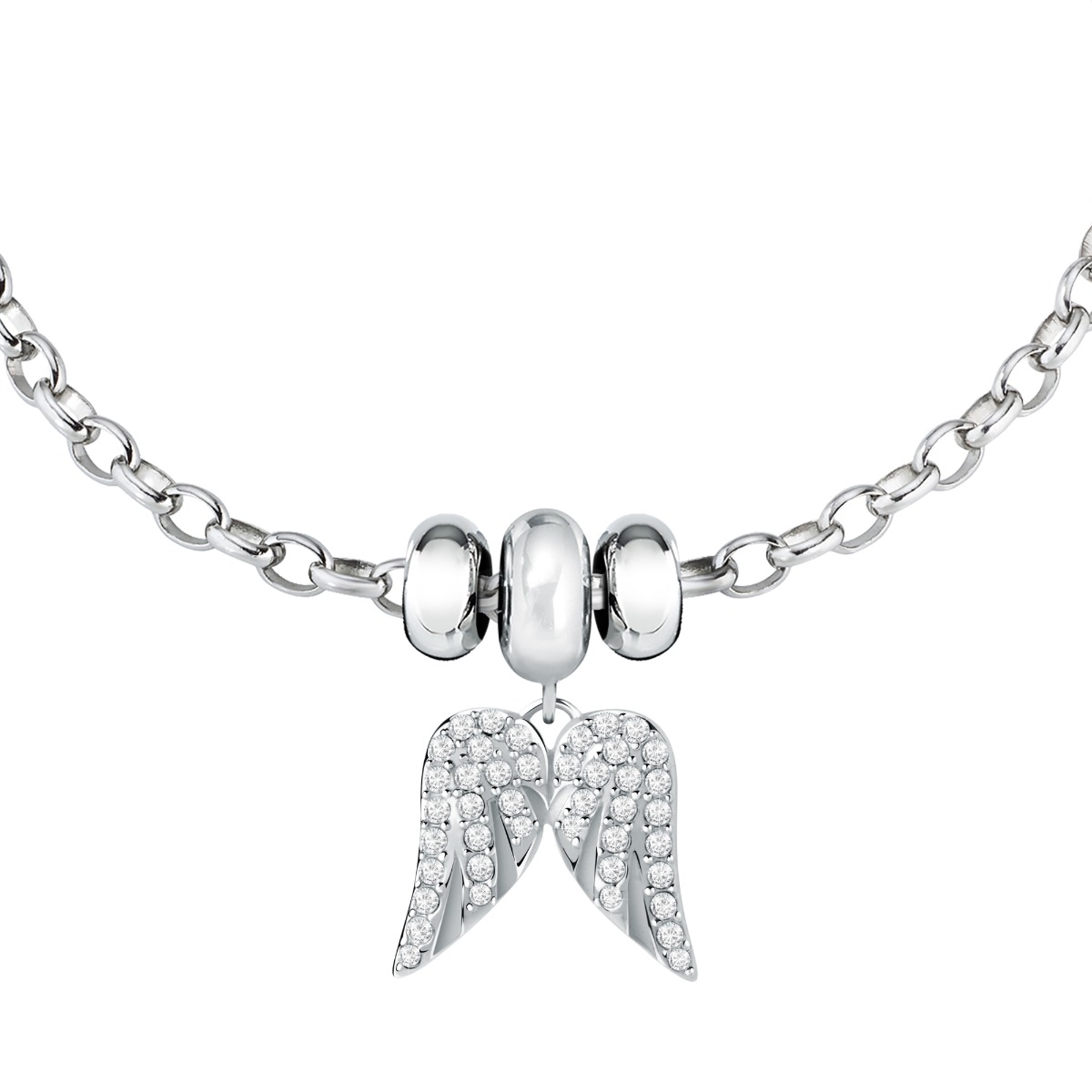 Morellato Silver Bracelet with Angel Wings Charm