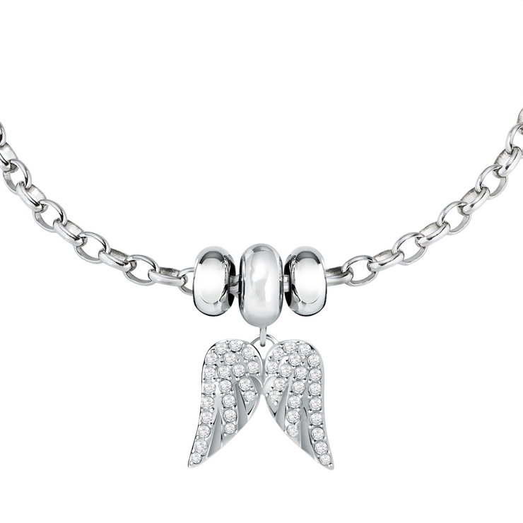 Morellato Silver Bracelet with Angel Wings Charm