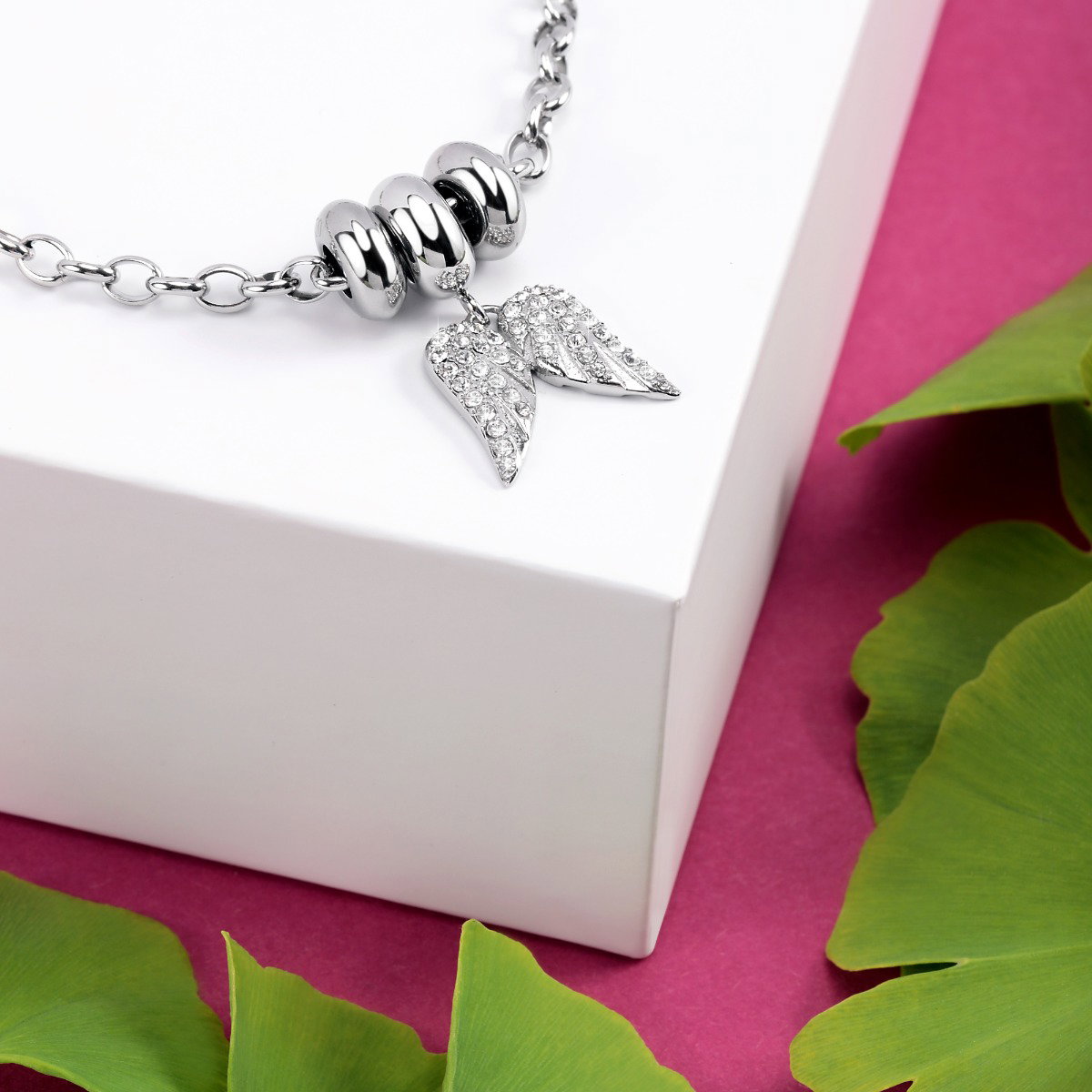 Morellato Silver Bracelet with Angel Wings Charm