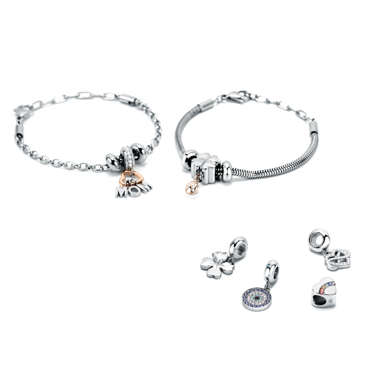 Morellato Drops Charms For Women Silver , Blue