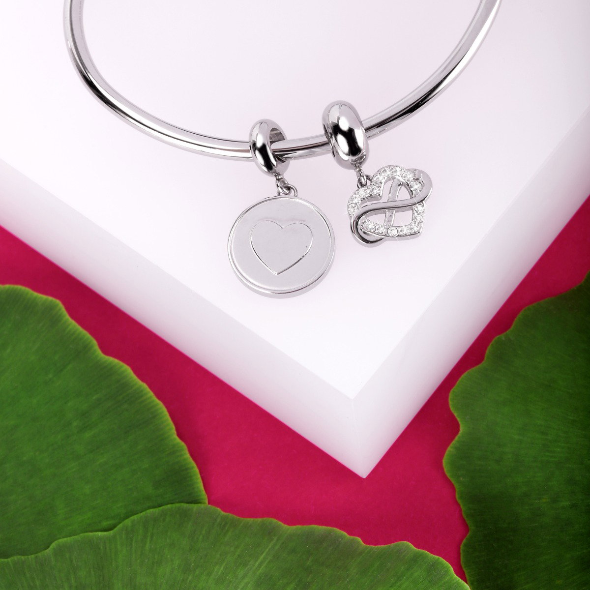 Morellato Drops Bracelet For Women Crystal ,Silver 