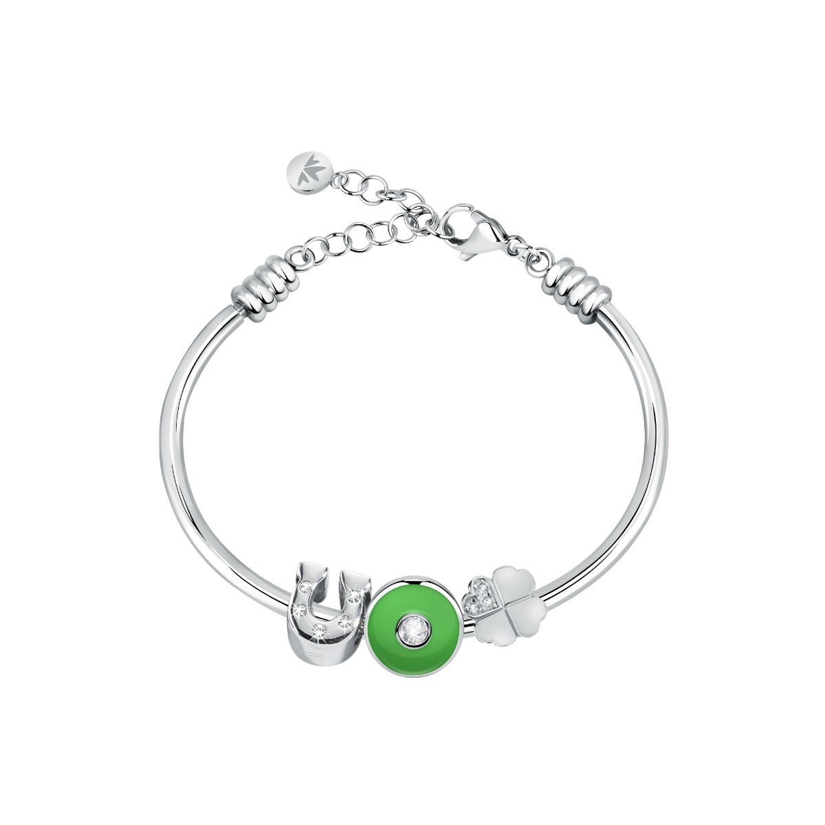 Morellato Drops Bracelet For Women Silver , Green