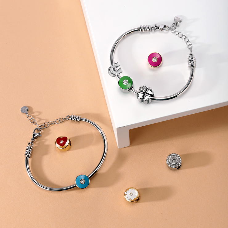 Morellato Drops Bracelet For Women Silver , Green