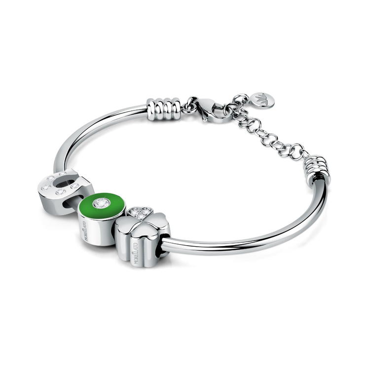Morellato Drops Bracelet For Women Silver , Green