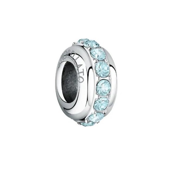 Morellato Round Drops Charms For Women Silver , Blue 