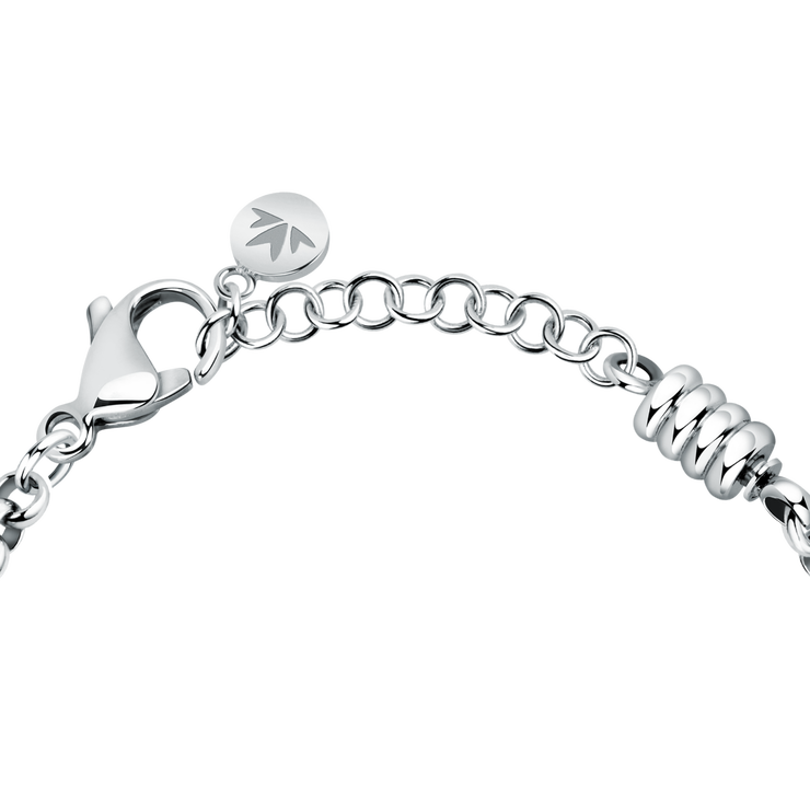 Morellato women bracelet steel silver with rose gold