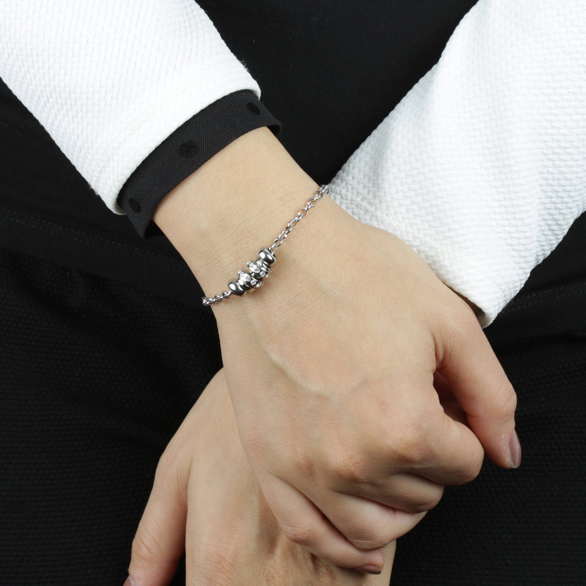 Morellato Silver Bracelet with Crystal Beads for Women