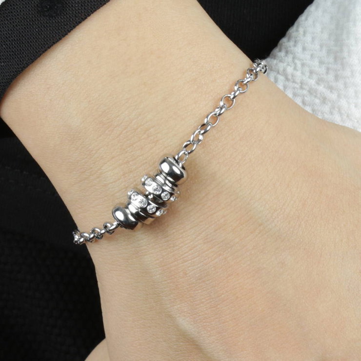 Morellato Silver Bracelet with Crystal Beads for Women