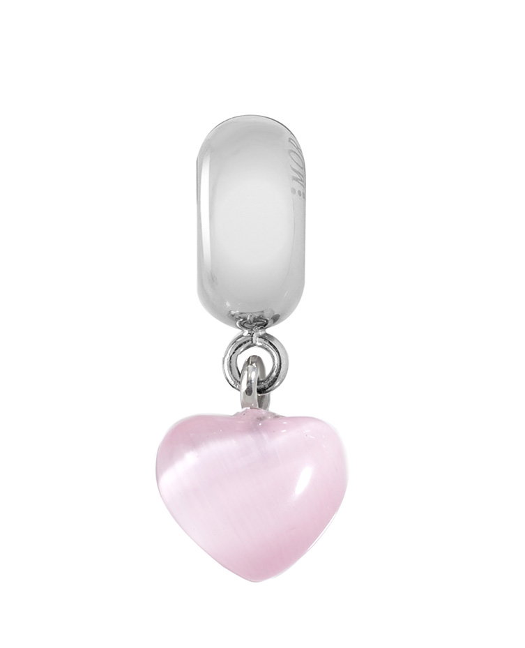 Morellato Heart Drops Charms For Women Silver , Pink