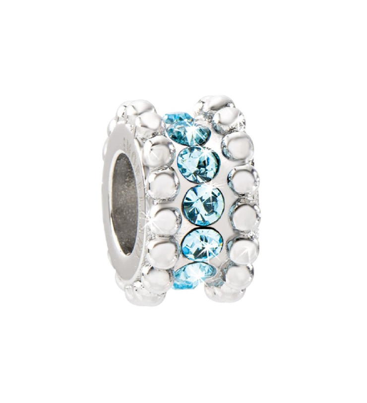 Morellato AZZURRO Drops Charms For Women Silver , Blue Crystal