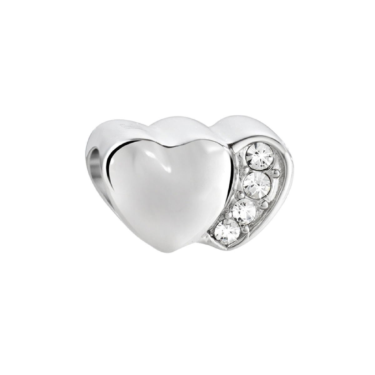Morellato Heart Drops Charms For Women Silver / Crystal