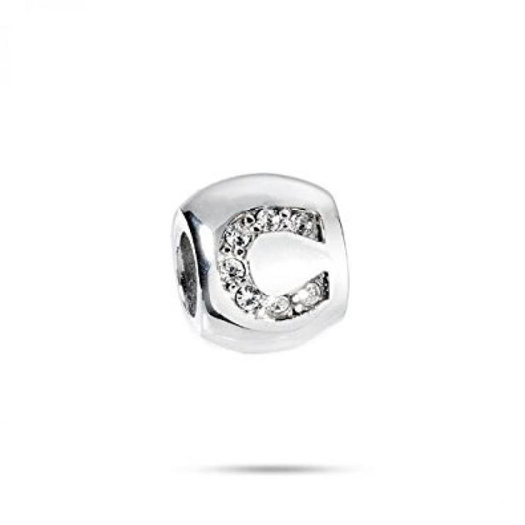 Morellato Drops WHITE CRYSTAL Charms - Silver SCZK1