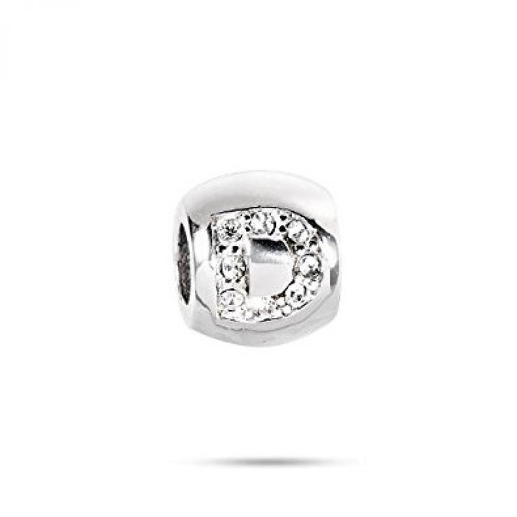 Morellato Drops D WHITE CRYSTAL Charms For Women Silver
