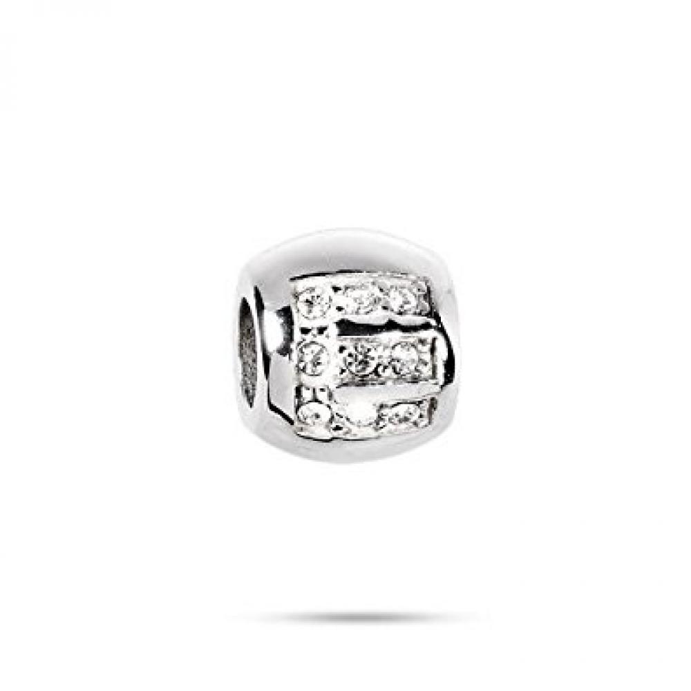 Morellato Drops E WHITE CRYSTAL Charms For Women Silver