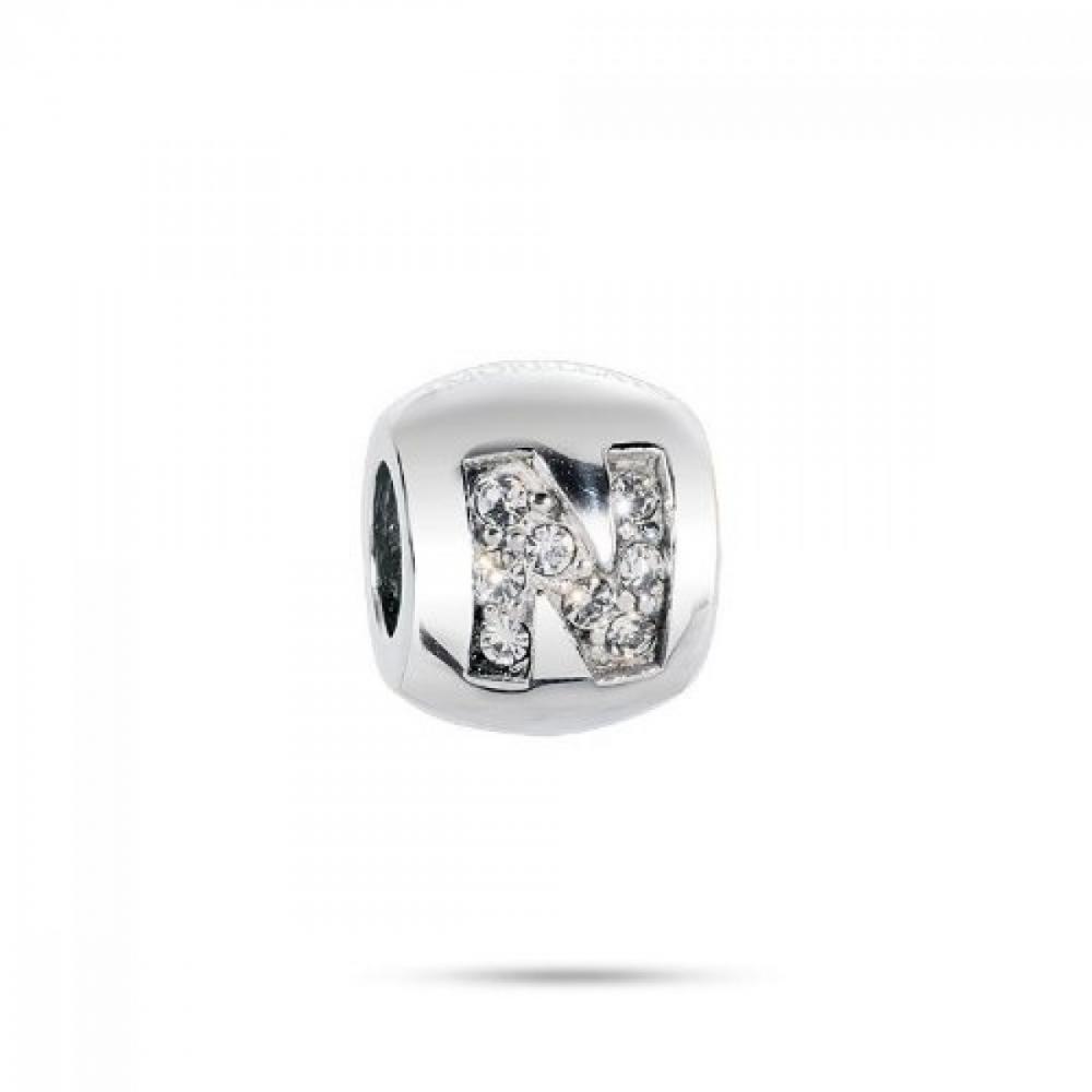 Morellato Drops N WHITE CRYSTAL Charms For Women Silver