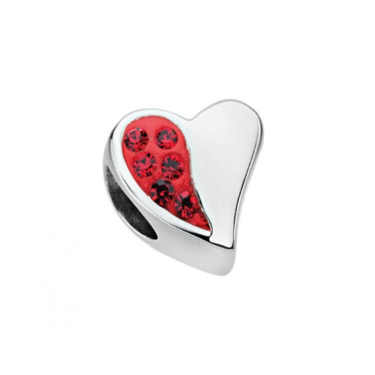 Morellato Drops HEART Charms For Women Silver , Red