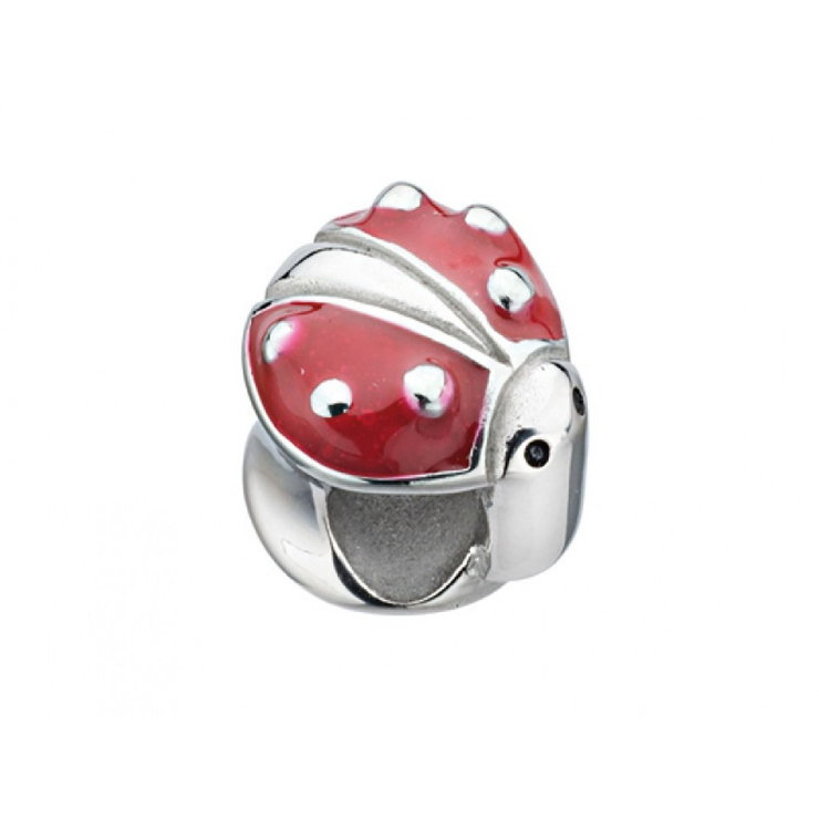 Morellato Drops LADYBUG Charms For Women Silver , Red