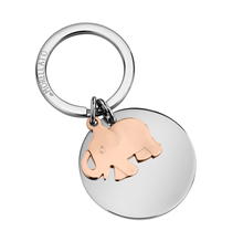 Morellato ELEPHANT ladies keyring steel silver , Rose gold