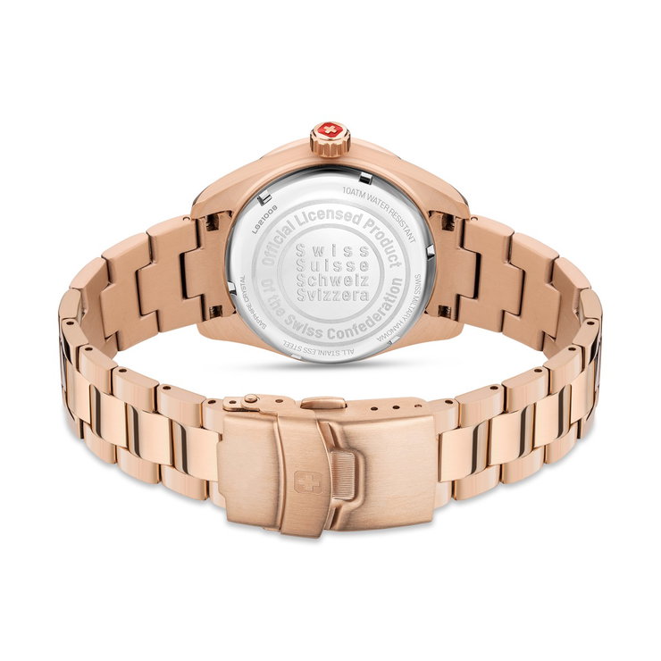 Swiss Military Hanowa Women Watch Rose Gold With Crystal