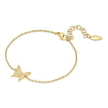 Police SPIRIT Ladies Bracelet Gold Plated Butterfly 