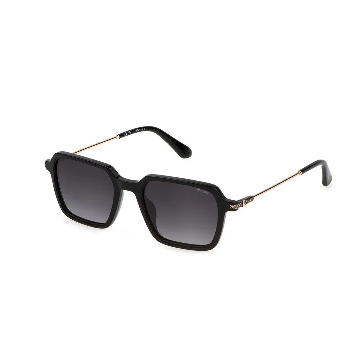 Police Men's Sunglasses – Black Square Frame