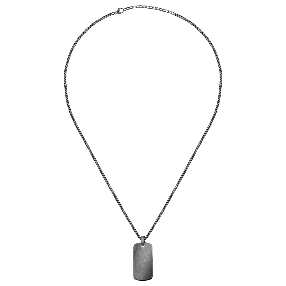 Sector Basic Necklace For Men Stainless Steel , Black