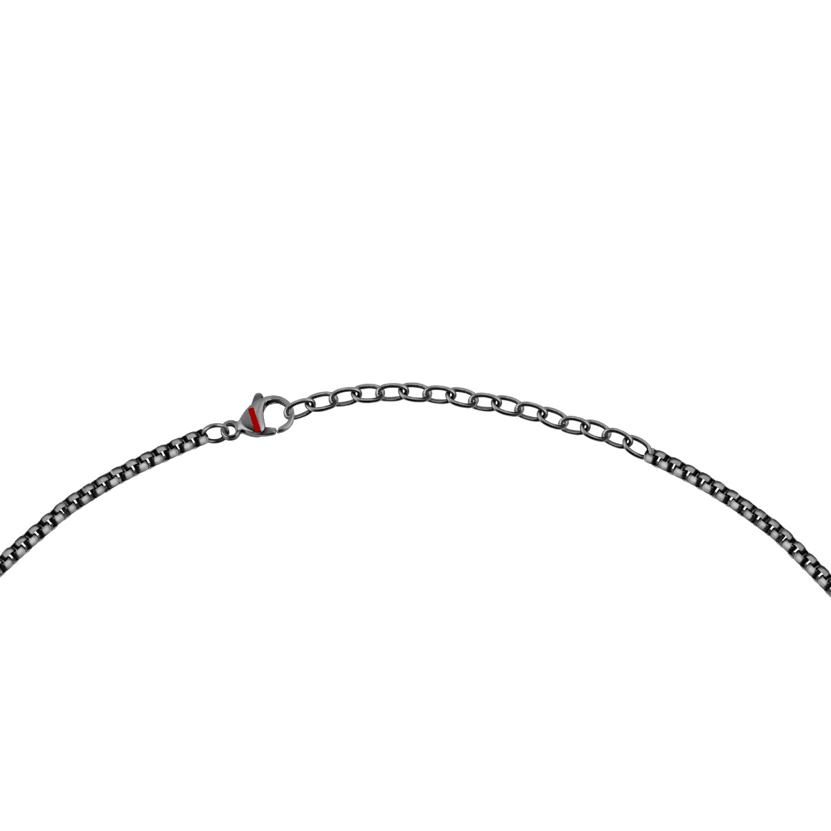 Sector Basic Necklace For Men Stainless Steel , Black