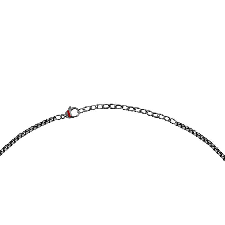 Sector Basic Necklace For Men Stainless Steel , Black