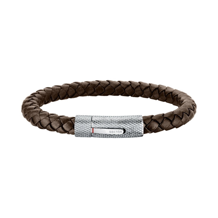 Sector Bandy Bracelet For Men Leather Brown size 22cm