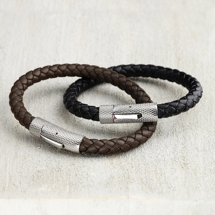 Sector Bandy Bracelet For Men Leather Brown size 22cm