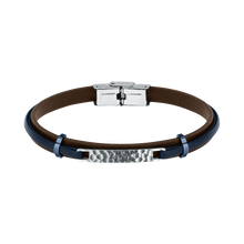 اسوارة باندى من سيكتور للرجال لون اسود مع جلد بنى مقاس 210 مم