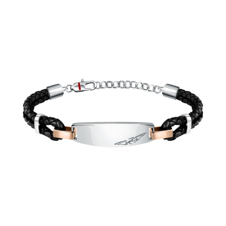 Sector Bandy Bracelet For Men Leather Black