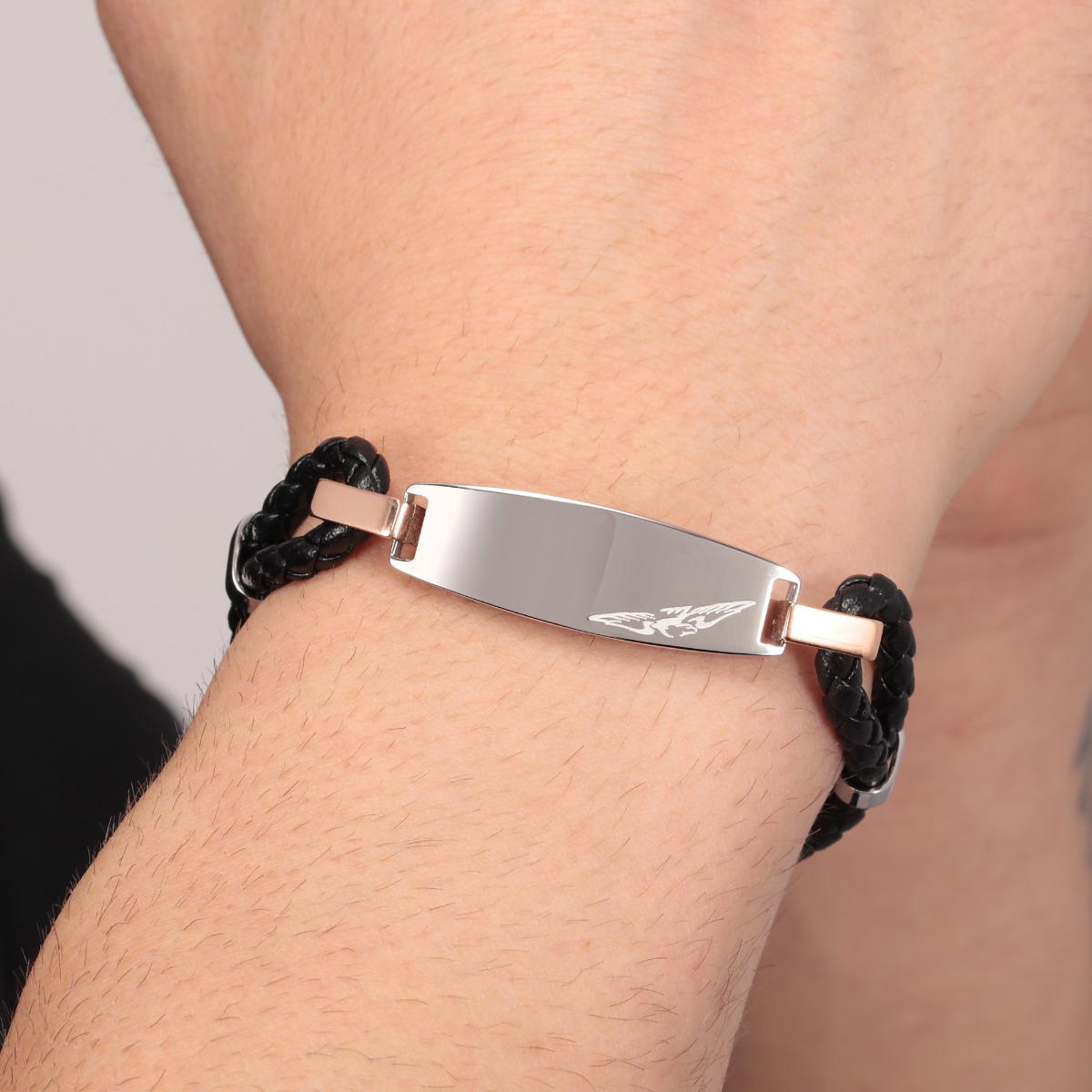 Sector Bandy Bracelet For Men Leather Black