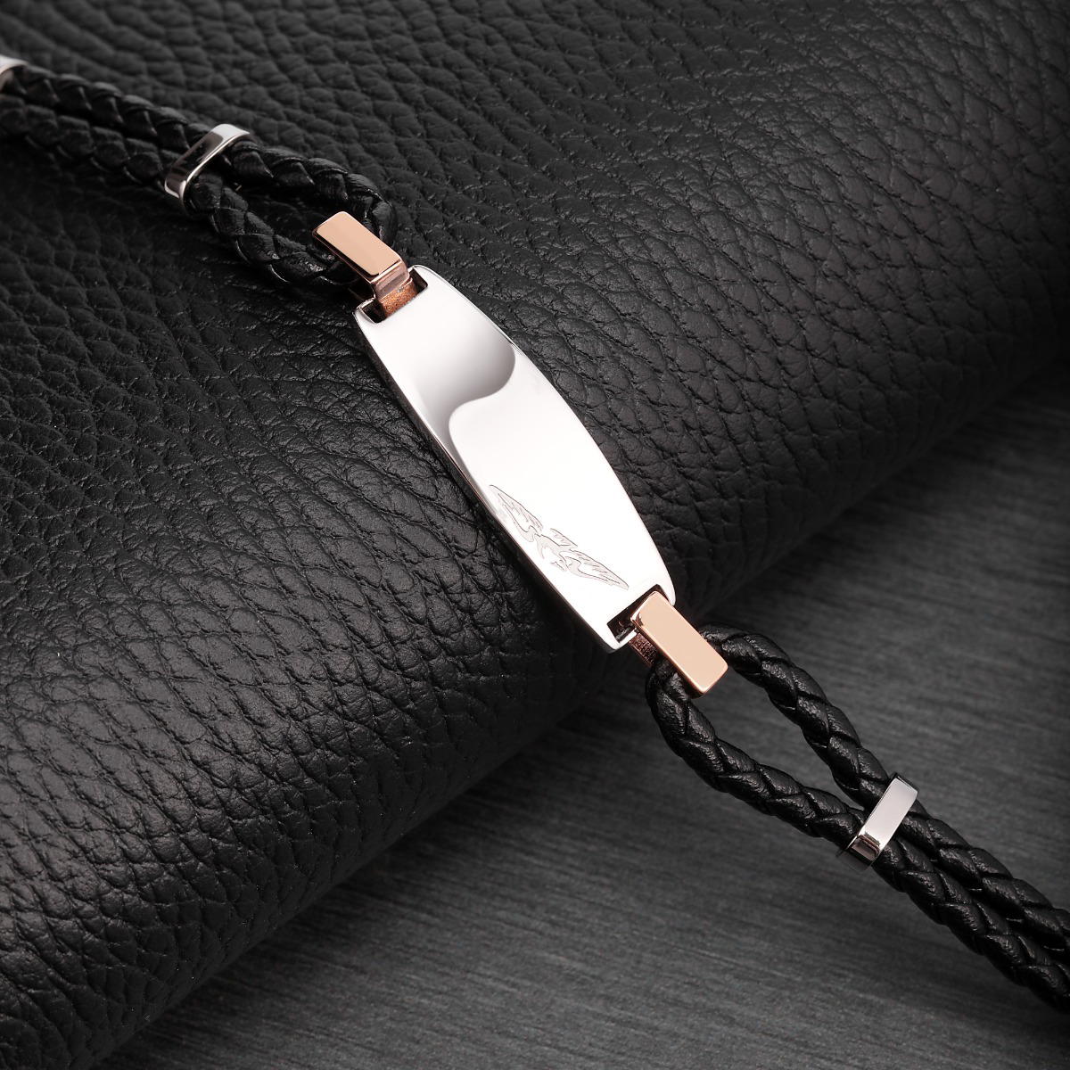 Sector Bandy Bracelet For Men Leather Black