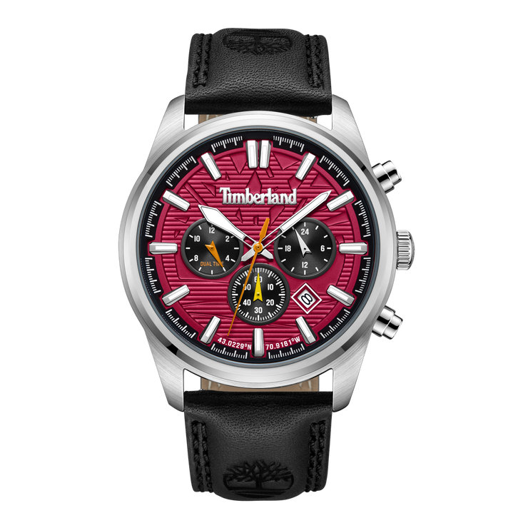 Timberland Northbridge gent watch with black leather