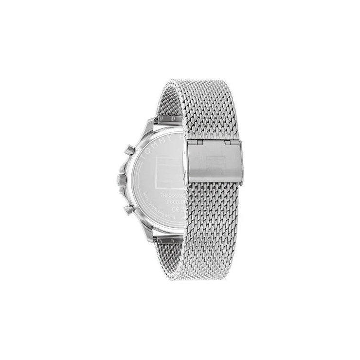 Tommy Hilfiger chronograph men watch steel silver , Green