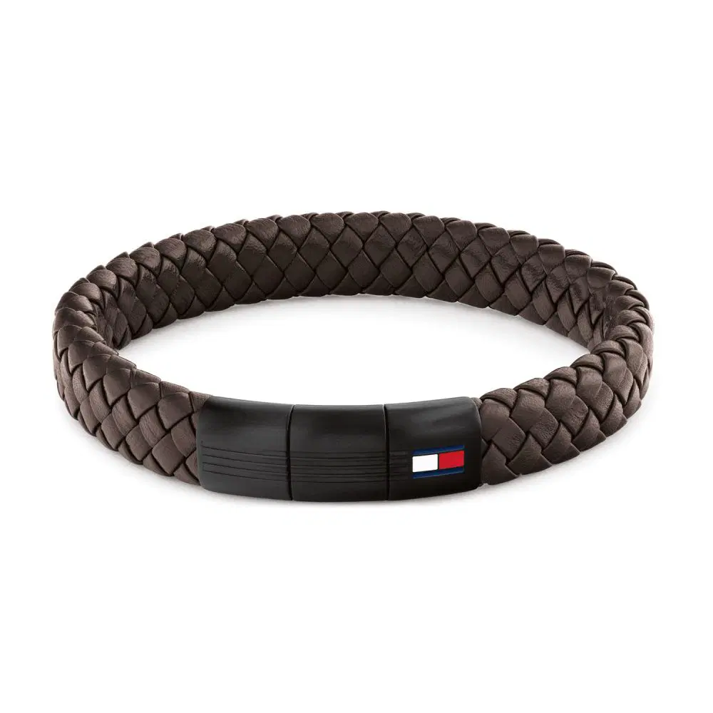 Tommy Hilfiger Men Brown Braided Bracelet