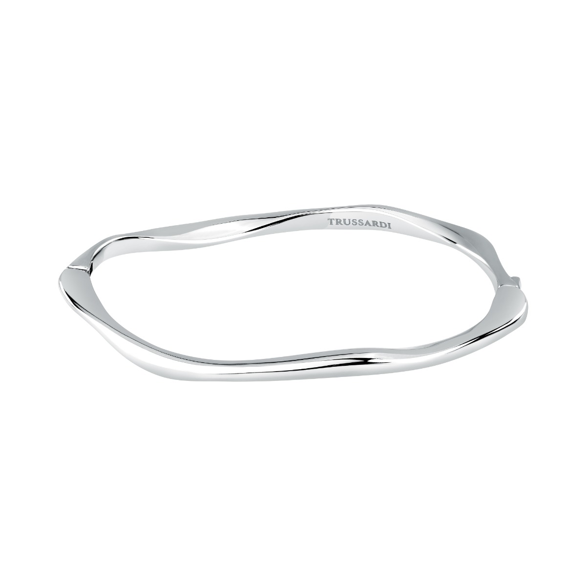 Trussardi T-DESIGN ladies bangle steel silver shape 60+50