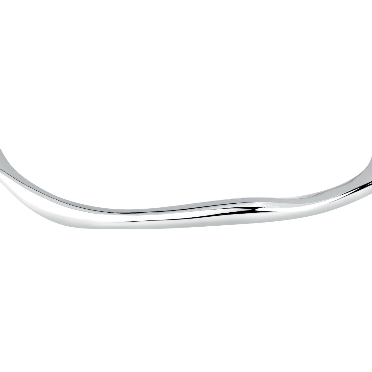 Trussardi T-DESIGN ladies bangle steel silver shape 60+50