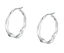 Trussardi T-DESIGN ladies earring steel silver size 30MM