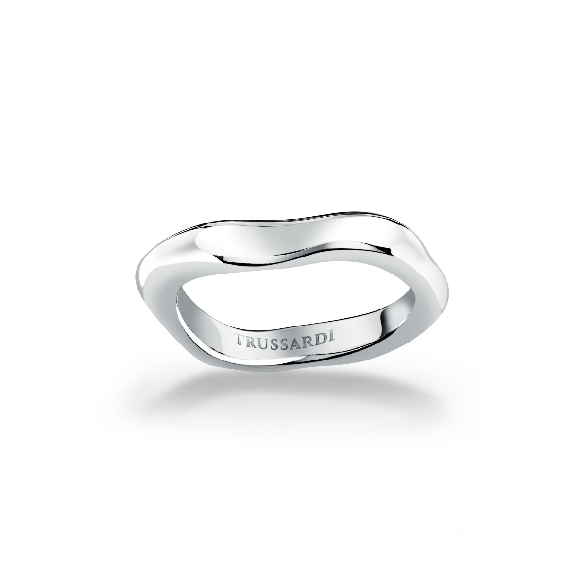 Trussardi T-DESIGN women ring stainless steel silver size 12