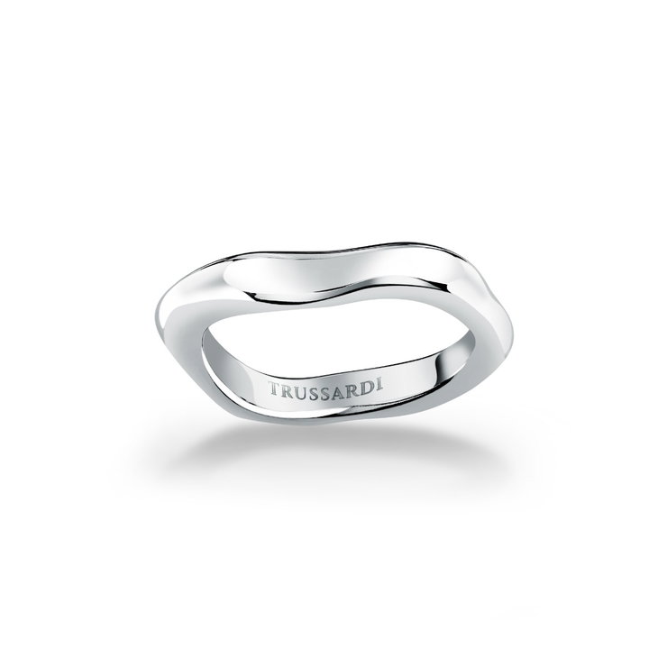 Trussardi T-DESIGN women ring stainless steel silver size 12