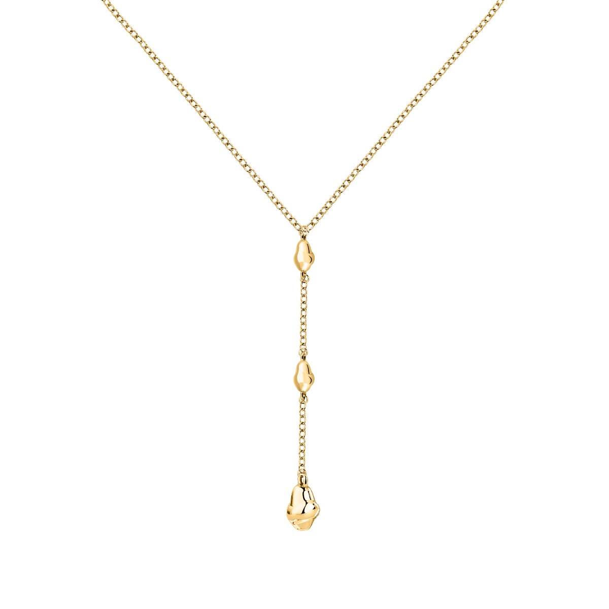 Trussardi T-DESIGN ladies necklace steel gold size 38+4CM